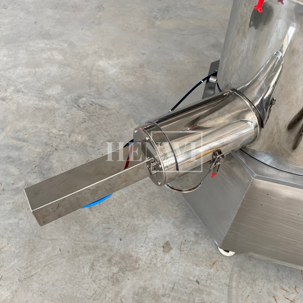 Henwi HWCZ-Powder Homogenizing Mixer Tank Ressuring Oil Spraying Powder Hitting Homogenizing Mixing Equipment Three Shaft Side-Beating Mixing Machine Tank