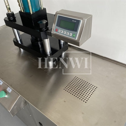 Henwi HWCZ-Semi Automatic Powder Pressing Machine Color Cosmetic Makeup Eye Shadow Pressed Powder Highlight Blush Making Pressing Machine