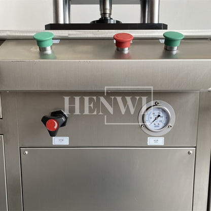 Henwi HWCZ-Semi Automatic Powder Pressing Machine Color Cosmetic Makeup Eye Shadow Pressed Powder Highlight Blush Making Pressing Machine