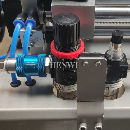 Henwi HWFF-1 Nozzles Horizontal Anti Corrosive Filler Pesticide Bleach Liquid Fertilizer Acid Liquid Alkaline Liquid Filling Machine