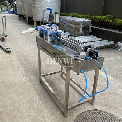 Henwi HWFF-1 Nozzles Horizontal Anti Corrosive Filler Pesticide Bleach Liquid Fertilizer Acid Liquid Alkaline Liquid Filling Machine