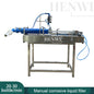 Henwi HWFCL- Semi Auto Bleach Alkaline / Acid Liquid Fertilizer Rust Remover Kitchen Toilet Cleaner PP Mixer Machine Tank Corrosion Resistance Mixing Machine Anti Corrosive Filling Capping Labeling Machine Production Line
