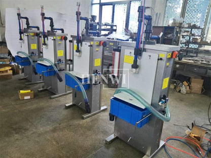 Henwi HWFF-2 Nozzles Vertical Corrosion Proof Filler Strong Acid Liquid Kitchen Toilet Cleaner Pesticide Bleach PP Filling Machine