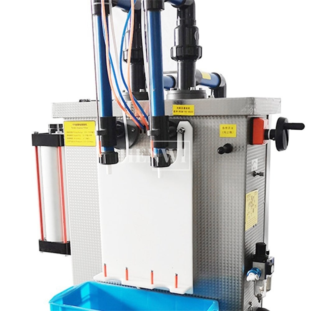 Henwi HWFF-2 Nozzles Vertical Corrosion Proof Filler Strong Acid Liquid Kitchen Toilet Cleaner Pesticide Bleach PP Filling Machine