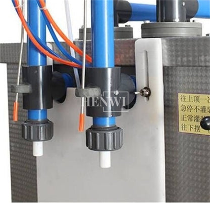 Henwi HWFF-2 Nozzles Vertical Corrosion Proof Filler Strong Acid Liquid Kitchen Toilet Cleaner Pesticide Bleach PP Filling Machine