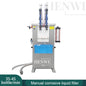 Henwi HWFCL- Semi Auto Bleach Alkaline / Acid Liquid Fertilizer Rust Remover Kitchen Toilet Cleaner PP Mixer Machine Tank Corrosion Resistance Mixing Machine Anti Corrosive Filling Capping Labeling Machine Production Line