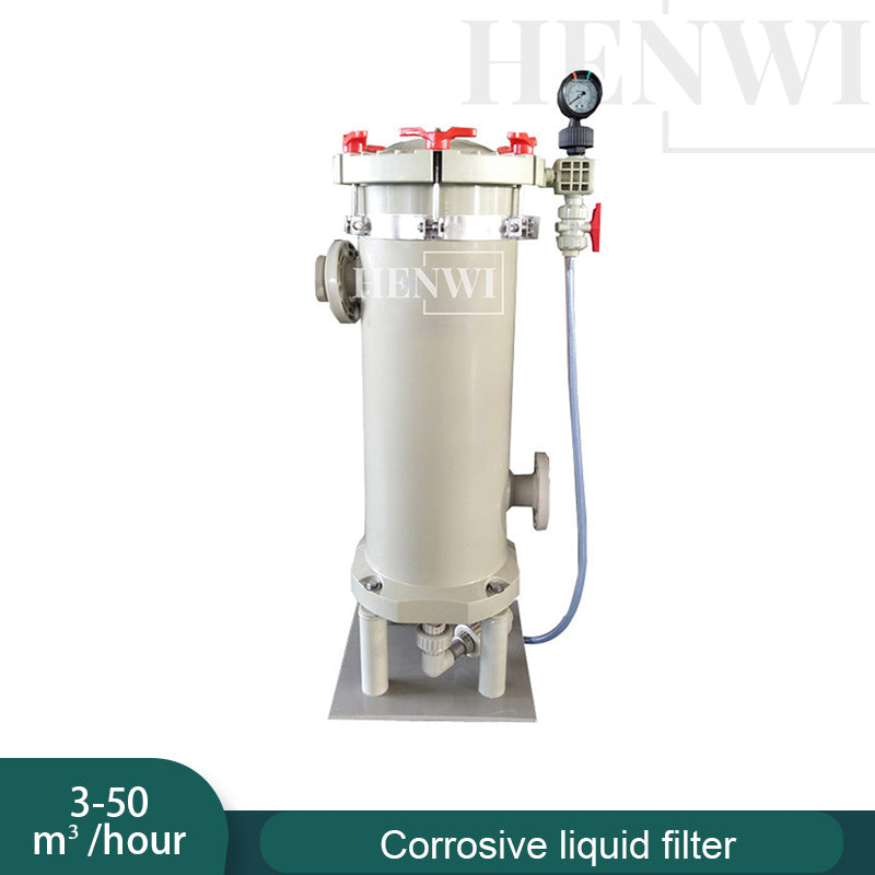 Henwi HWFCL- Full Auto Acid / Alkaline Liquid Chemical Disinfectant Water-Based Pesticide PP Mixer Machine Tank Corrosion Resistance Mixing Machine Anti Corrosive Filling Capping Labeling Machine Production Line