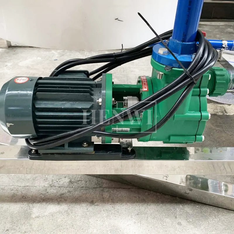Henwi HWFF-PP Mixer Machine Tank Corrosion Resistance Mixing Machine Anti Corrosive Rust Remover Kitchen Toilet Cleaner Bleach Liquid