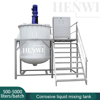 Henwi HWFF-PP Mixer Machine Tank Corrosion Resistance Mixing Machine Anti Corrosive Rust Remover Kitchen Toilet Cleaner Bleach Liquid