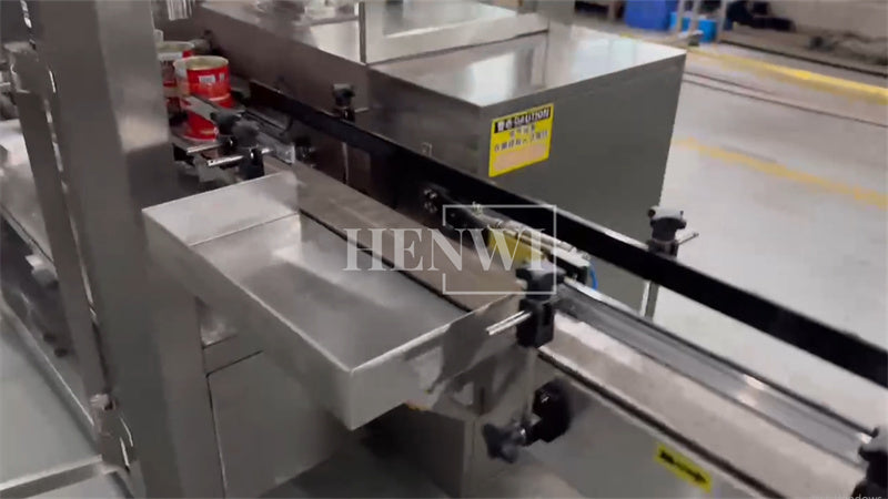 Henwi HWFM-Automatic 2 Nozzles Powder Filling Weighing Packing Machine Seasoning Albumen Protein Milk Powder Bottling Canning Seaming Machine