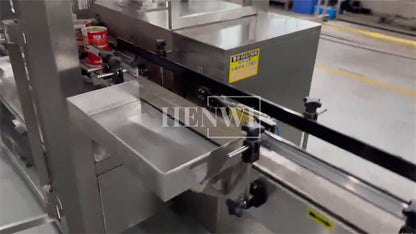 Henwi HWFM-Automatic 2 Nozzles Powder Filling Weighing Packing Machine Seasoning Albumen Protein Milk Powder Bottling Canning Seaming Machine