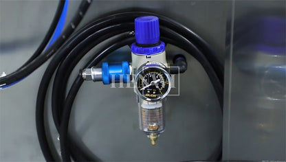 Henwi HWFM-F-CTF 1 Nozzle Full-Auto Constant Temperature Liquid Mixing Heating Bottling Filling Machine One Head Bottle Filler With Mixer Heater With Conveyor Belt