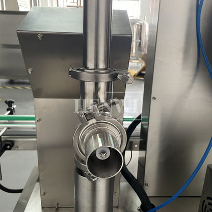 Henwi HWFM-G-1 One Nozzle Gear Pump Model Automatic Liquid Bottling Filling Packing Machine 1 Head Bottle Filler