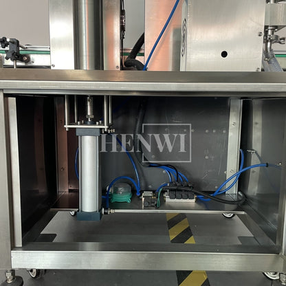 Henwi HWFM-G-1 One Nozzle Gear Pump Model Automatic Liquid Bottling Filling Packing Machine 1 Head Bottle Filler