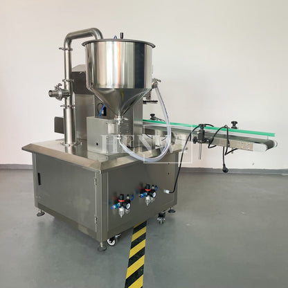 Henwi HWFM-G-1 One Nozzle Gear Pump Model Automatic Liquid Bottling Filling Packing Machine 1 Head Bottle Filler