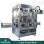 Henwi HWFCL-4 Nozzles Automatic Liquid Bottling Filling Packing Machine with 2 Stations Cap Capping Sealing Machine with  Round Bottle Labeling Machine Line
