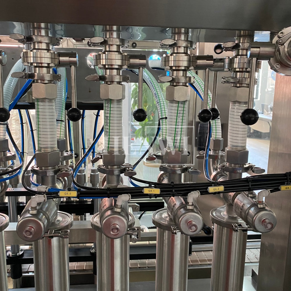 Henwi HWFM-P-8 Eight Nozzles Automatic Liquid Bottling Filling Packing Machine 8 Heads Bottle Filler