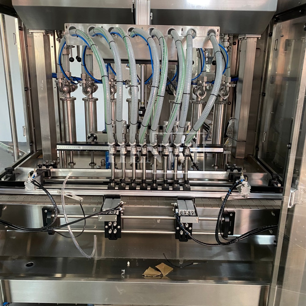 Henwi HWFM-P-8 Eight Nozzles Automatic Liquid Bottling Filling Packing Machine 8 Heads Bottle Filler