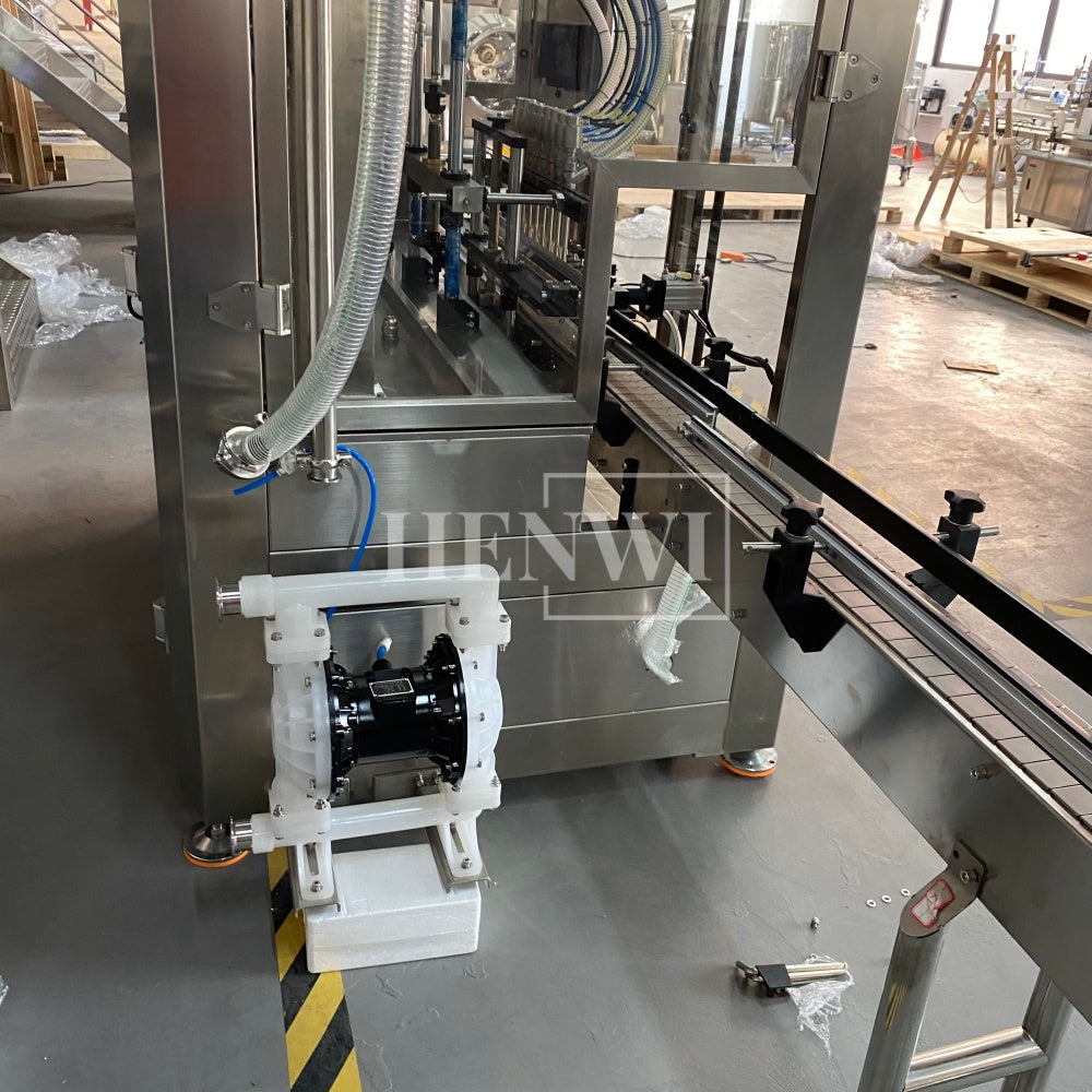Henwi HWFM-P-8 Eight Nozzles Automatic Liquid Bottling Filling Packing Machine 8 Heads Bottle Filler