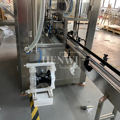 Henwi HWFM-P-8 Eight Nozzles Automatic Liquid Bottling Filling Packing Machine 8 Heads Bottle Filler