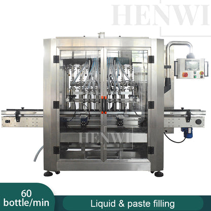 Henwi HWFM-P-8 Eight Nozzles Automatic Liquid Bottling Filling Packing Machine 8 Heads Bottle Filler