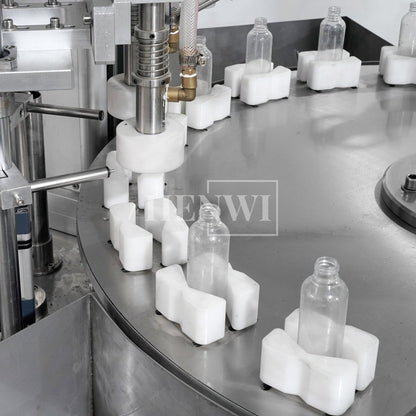 Henwi HWFM-RFC-2 Two Nozzles Semi Automatic Liquid Bottling Filling Machine 2 Heads Bottle Filler