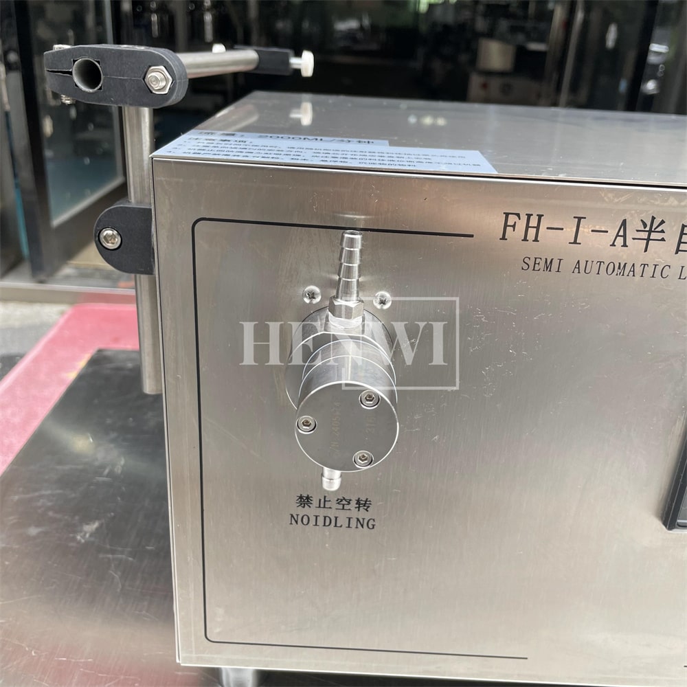 Henwi HWFM-S-1MF 1 Nozzle Semi-Auto Magnetic Pump Model Liquid Filling Bottling Machine One Head Bottle Jar Filler