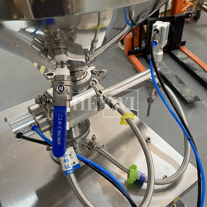 Henwi HWFM-S-CTF 1 Nozzle Semi-Auto Constant Temperature Liquid Mixing Heating Bottling Filling Machine One Head Bottle Filler With Mixer Heater