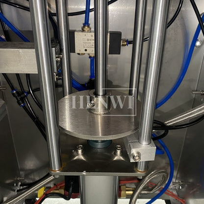 Henwi HWFM-S-CTF 1 Nozzle Semi-Auto Constant Temperature Liquid Mixing Heating Bottling Filling Machine One Head Bottle Filler With Mixer Heater