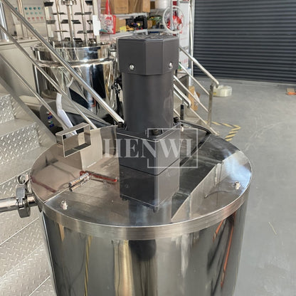 Henwi HWFM-S-CTF 1 Nozzle Semi-Auto Constant Temperature Liquid Mixing Heating Bottling Filling Machine One Head Bottle Filler With Mixer Heater