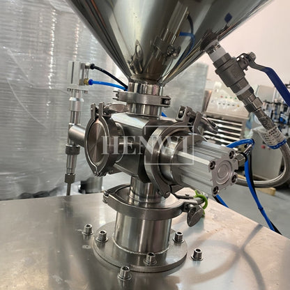 Henwi HWFM-S-CTF 1 Nozzle Semi-Auto Constant Temperature Liquid Mixing Heating Bottling Filling Machine One Head Bottle Filler With Mixer Heater