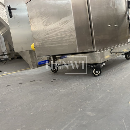 Henwi HWFM-S-CTF 1 Nozzle Semi-Auto Constant Temperature Liquid Mixing Heating Bottling Filling Machine One Head Bottle Filler With Mixer Heater