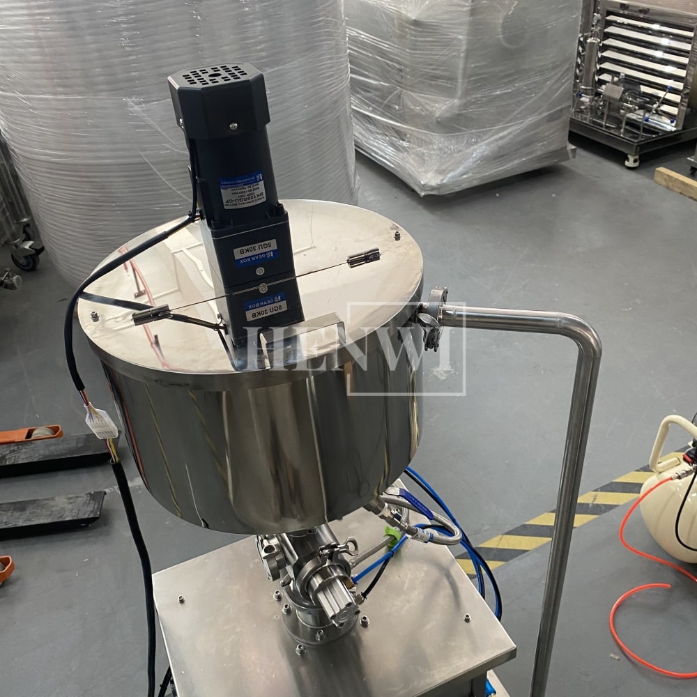 Henwi HWFM-S-CTF 1 Nozzle Semi-Auto Constant Temperature Liquid Mixing Heating Bottling Filling Machine One Head Bottle Filler With Mixer Heater