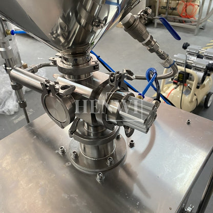 Henwi HWFM-S-CTF 1 Nozzle Semi-Auto Constant Temperature Liquid Mixing Heating Bottling Filling Machine One Head Bottle Filler With Mixer Heater