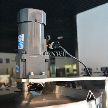 Henwi HWFM-S-CTF 1 Nozzle Semi-Auto Constant Temperature Liquid Mixing Heating Bottling Filling Machine One Head Bottle Filler With Mixer Heater