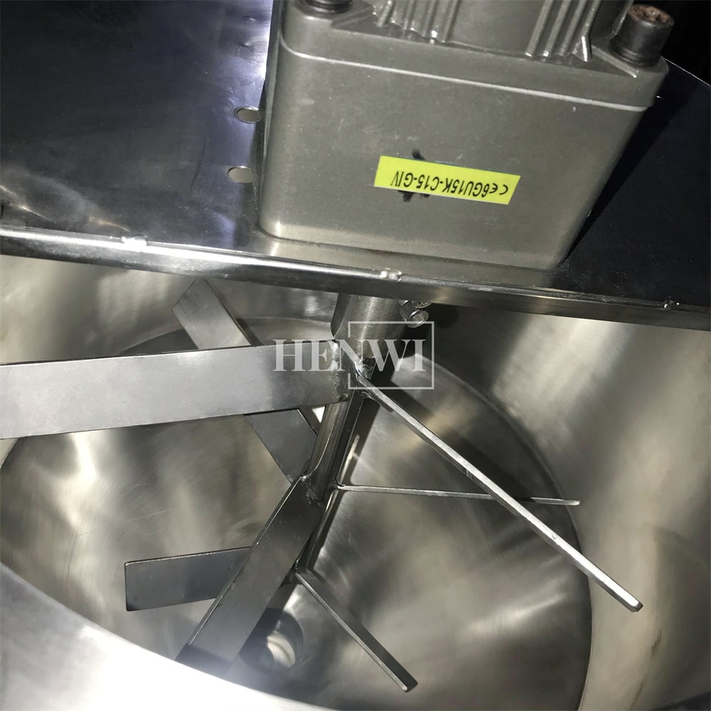 Henwi HWFM-S-CTF 1 Nozzle Semi-Auto Constant Temperature Liquid Mixing Heating Bottling Filling Machine One Head Bottle Filler With Mixer Heater