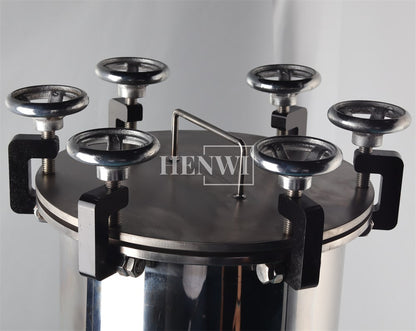 Henwi HWFM-S-HPF 1 Nozzle Semi-Auto Small Volume Liquid Bottling Filling Packing Machine 1 Head Bottle Horizontal Pressure Filler