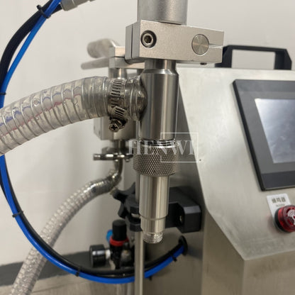 Henwi HWFM-S-RP 1 Nozzle Semi-Auto Gear Pump Model Liquid Filling Bottling Machine One Head Bottle Jar Filler
