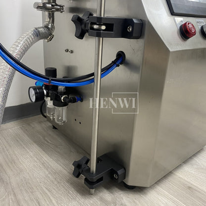 Henwi HWFM-S-RP 1 Nozzle Semi-Auto Gear Pump Model Liquid Filling Bottling Machine One Head Bottle Jar Filler