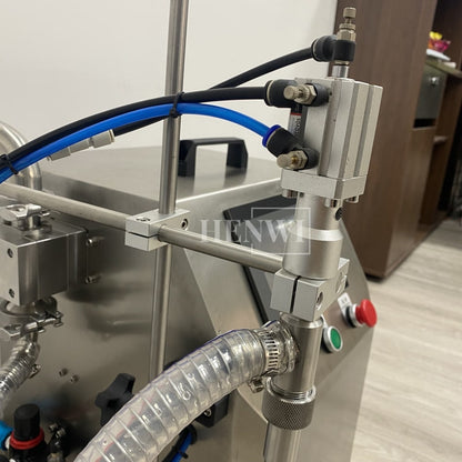 Henwi HWFM-S-RP 1 Nozzle Semi-Auto Gear Pump Model Liquid Filling Bottling Machine One Head Bottle Jar Filler