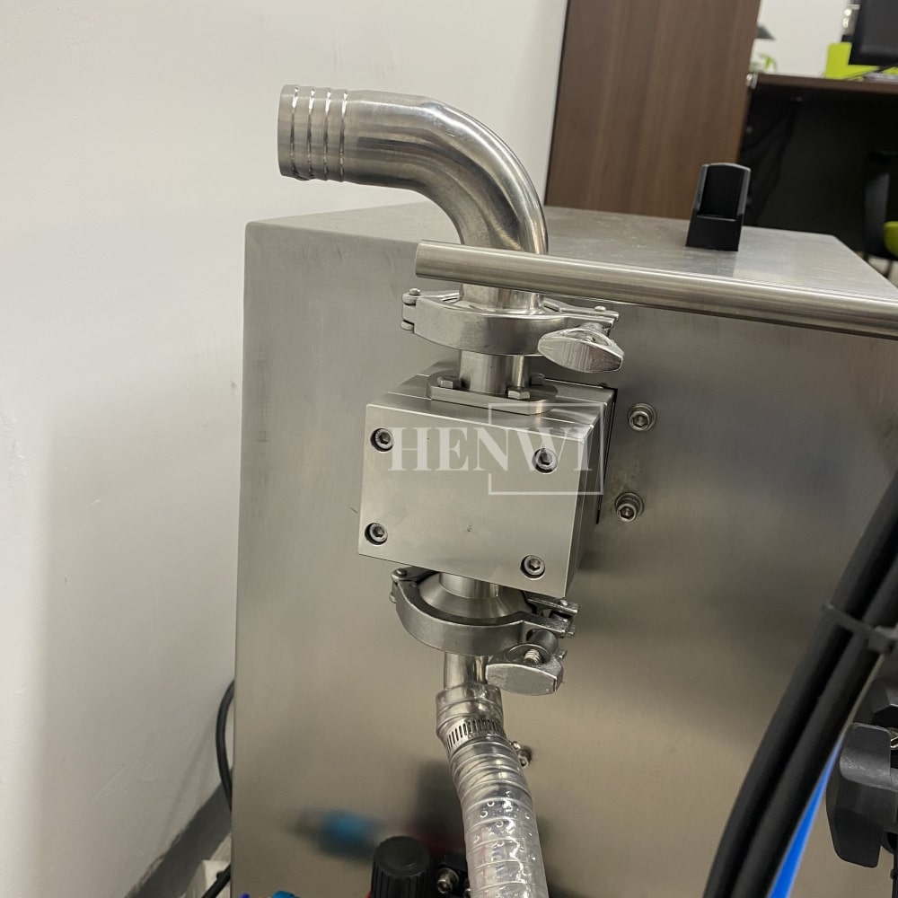 Henwi HWFM-S-RP 1 Nozzle Semi-Auto Gear Pump Model Liquid Filling Bottling Machine One Head Bottle Jar Filler