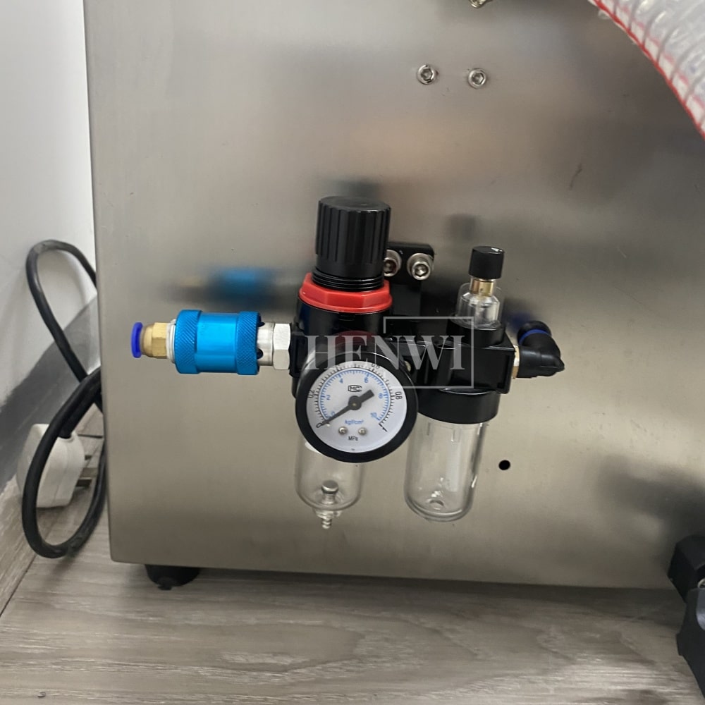 Henwi HWFM-S-RP 1 Nozzle Semi-Auto Gear Pump Model Liquid Filling Bottling Machine One Head Bottle Jar Filler