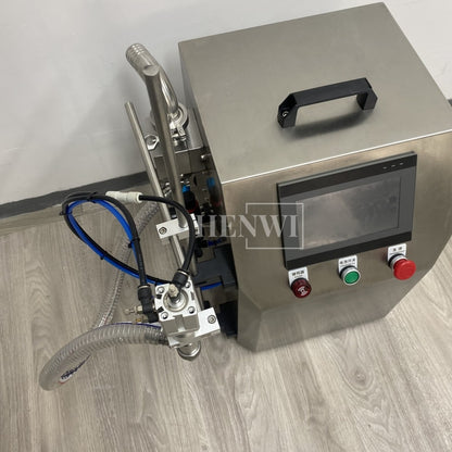 Henwi HWFM-S-RP 1 Nozzle Semi-Auto Gear Pump Model Liquid Filling Bottling Machine One Head Bottle Jar Filler