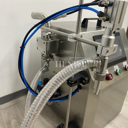 Henwi HWFM-S-RP 1 Nozzle Semi-Auto Gear Pump Model Liquid Filling Bottling Machine One Head Bottle Jar Filler