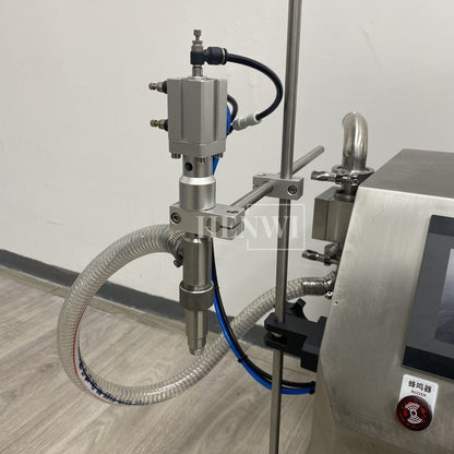 Henwi HWFM-S-RP 1 Nozzle Semi-Auto Gear Pump Model Liquid Filling Bottling Machine One Head Bottle Jar Filler