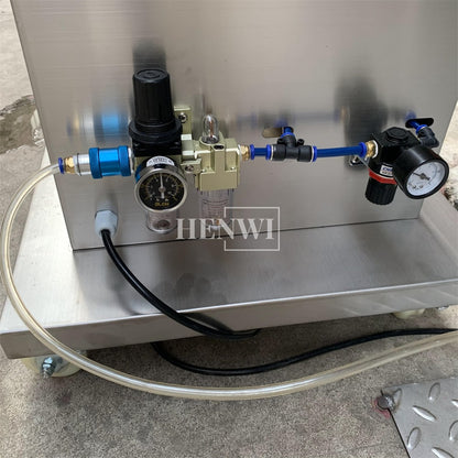 Henwi HWFM-S-SF 1 Nozzle Semi-Auto Syringe Filling Machine 1 Head Injector Needle Pressure Filler