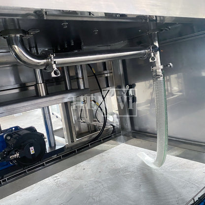 Henwi HWFM-T-4 Four Nozzles Tracking Model Automatic Liquid Bottling Filling Packing Machine 4 Heads Bottle Moving Filler