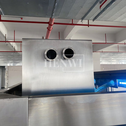 Henwi HWFM-T-4 Four Nozzles Tracking Model Automatic Liquid Bottling Filling Packing Machine 4 Heads Bottle Moving Filler