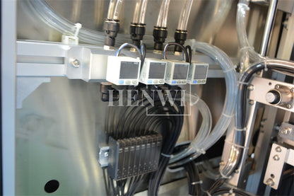 Henwi HWFSM-4 Lane Facial Sheet Mask Filler Sealer Four Positions Model Beauty Non-Woven Fabrics Filler and Sealer Machine