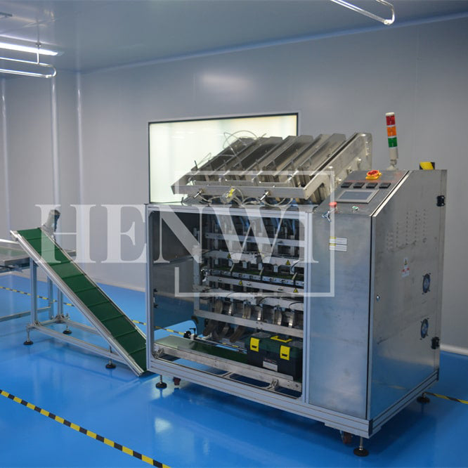 Henwi HWFSM-4 Lane Facial Sheet Mask Filler Sealer Four Positions Model Beauty Non-Woven Fabrics Filler and Sealer Machine